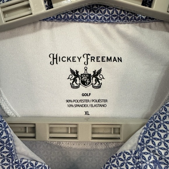 Hickey Freeman Men's XL Golf Polo Performance Stretch Preppy Casual Sport - Picture 3 of 7